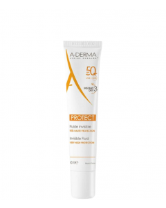 A-Derma Protect Invisible Fluid Very High Protection SPF50+, 40 ml.