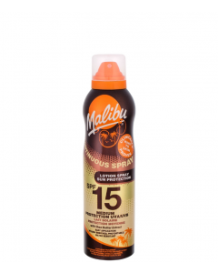Malibu Aerosol Continuous Sun Spray Lotion SPF15, 175 ml.